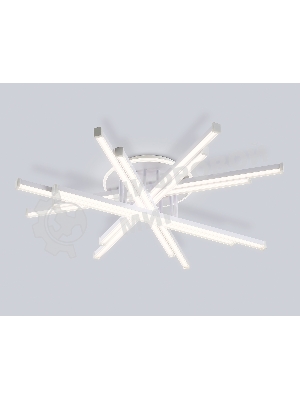 Потолочный светодиодный светильник Ambrella light FL6275 WH белый 134W 3000K-6400K 800*800*165 (ПДУ ИК)
