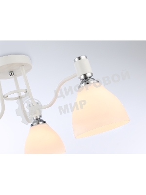 Светильник Ambrella light TR303302/3 WH/CH/FR белый/хром/белый матовый E27*3 max 60W D600*270
