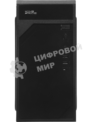 Компьютерный корпус KingPrice KPCC-MN208 черный без БП mATX 1x80мм 2x120мм 2xUSB 2.0 audio