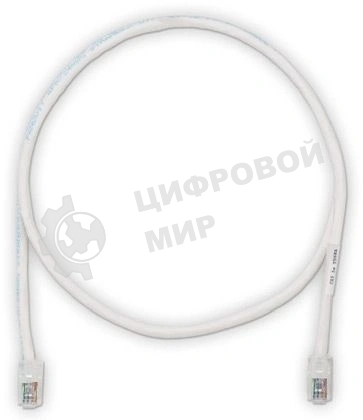 Кабель Патч-корд Panduit UTPCH15MY вилка RJ-45-вилка RJ-45 кат.5е 15м белый ПВХ