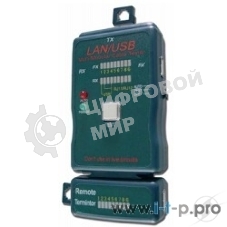 Тестер LAN Cablexpert NCT-2, 100/1000 Base-TX, для UTP, STP, RJ-11, USB-кабеля
