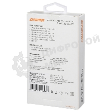 Сетевое зарядное устройство Digma DGWC-3U-5A-WG 5A универсальное белый