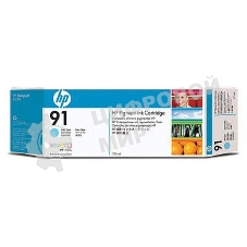 Картридж струйный HP 91 C9470A Pigment (775 мл) светло-голубой для DJ Z6100