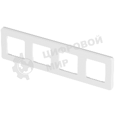 Рамка 4 поста белый Inspiria