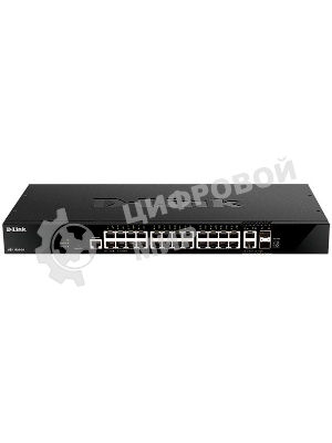 Коммутатор D-Link DGS-1520-28/A1A, 24×1 Гбит/с + 2×10 Гбит/с Base-T + 2×10 Гбит/с SFP+, управляемый
