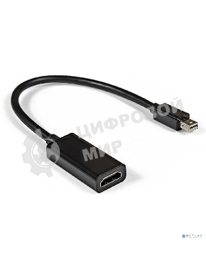 Кабель-переходник ExeGate EX284922RUS miniDisplayPort-HDMI ExeGate EX-mDPM-HDMIF-0.15 (mini20M/19F, 0,15м)