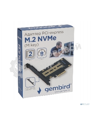 Адаптер Gembird для установки SSD M.2 (NVMe) в разъем PCI-e MF-PCIE-NVME