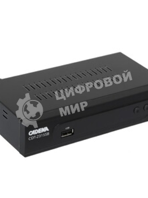 Приставка для цифрового ТВ Cadena CDT-2315SB черный, DVB-T2, DVB-T, HDMI, USB 2.0