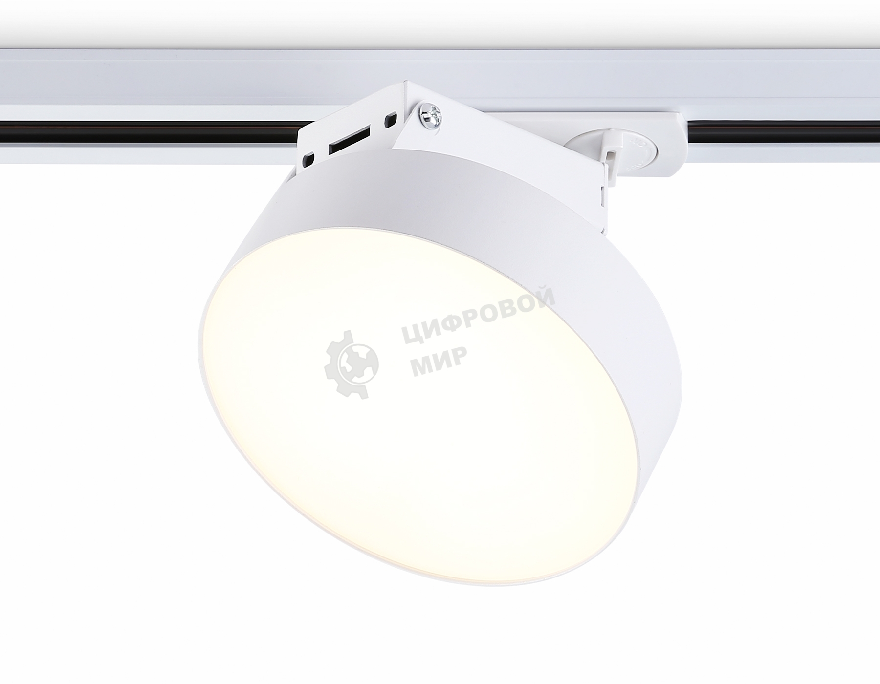 Трековый однофазный светодиодный светильник Ambrella light GL6835 WH белый LED 15W 3000K D115*80