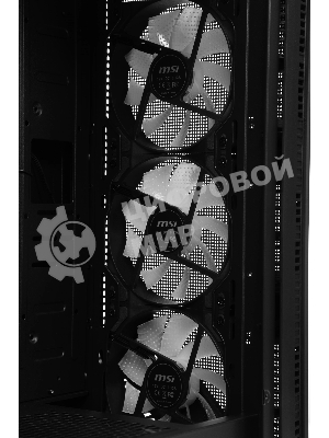 Компьютерный корпус MSI MAG FORGE 120A Mid-Tower, ATX, 2xUSB 3.2, Audio I/O, 6x120мм autoRGb Fan PWM RGb PWM Control Board, Tempered Glass Window