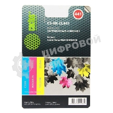 Заправочный набор Cactus CS-RK-CL441 цветной (3x30мл) Canon MG2140/MG3140