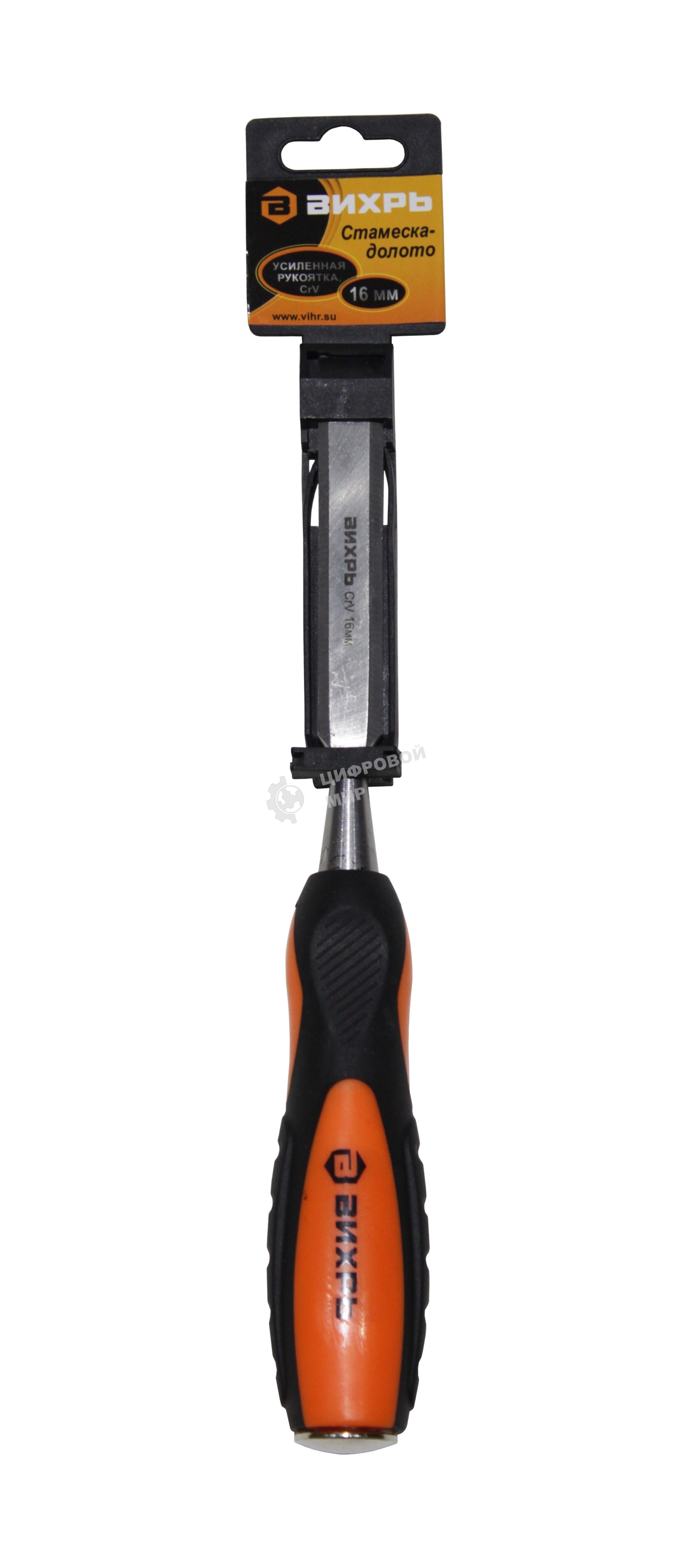 Стамеска-долото 16 мм 2 комп.усиленная рукоятка CrV