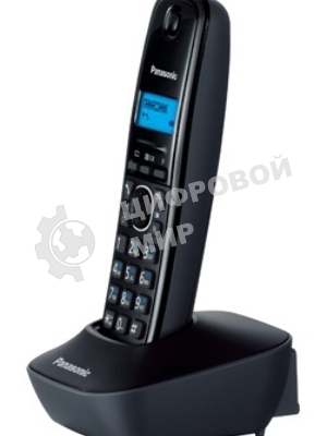 Телефон беспроводной (DECT) Panasonic KX-TG1611RUH (серый) АОН, Caller ID,12 мелодий звонка,подсветка дисплея,поиск трубки