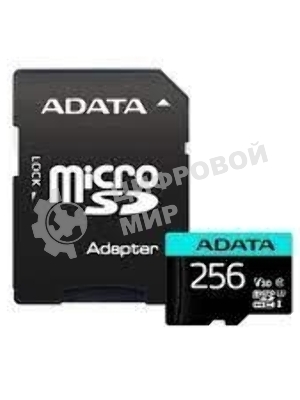 Флеш карта MICRO SDXC 256Gb W/AD. AUSDX256GUI3V30SA2-RA1 ADATA