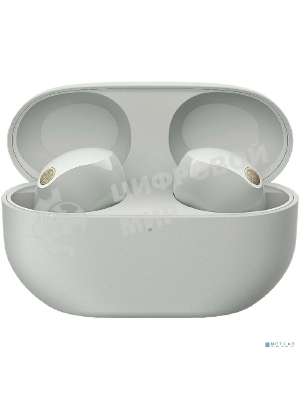 Наушники TWS Sony WF-1000XM5 серебристый, внутриканальные, Bluetooth, активное шумоподавление, беспроводная зарядка, до 8 ч