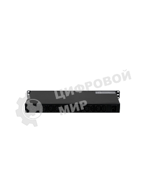 БРП Uniprom, с мониторингом, 1U, 240В, 1Ф, 16A, 10xC13 2xC19, 2м, IEC320 C20