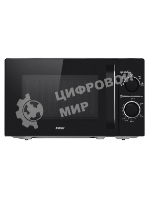 Микроволновая печь BBK 20MWS-760M/B черный, 20 л, 700 Вт, переключатели - поворотный мехинизм