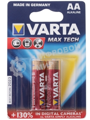 Батарейки VARTA MAX TECH AA бл 2 04706101412