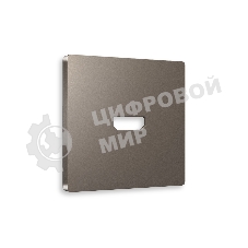 Лицевая панель ALFA (Темная бронза матовый) для HDMI розетки QUANT AP6440