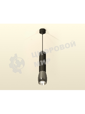 Светильник Ambrella Light XP1123010 DCH/SBK/PSL черный хром/черный песок/серебро полированное MR16 GU5.3
