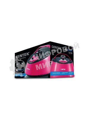Отпариватель Centek CT-2372 малиновый, 2200 Вт, 45 г/мин, 1500 мл