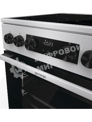 Плита электрическая Gorenje GECS5C70XA серебристый, конфорок 4 электрических, духовка 70 л, 50 см x 85 см x 59.4 см