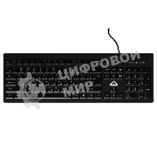 Клавиатура проводная БЕШТАУ КЛ104РУ (SG) (104 клавиши, USB, 1,8 м, цвет русской/латинской раскладки белый/белый, лазерная гравировка, черная/МИНПРОМТОРГ (МПТ))