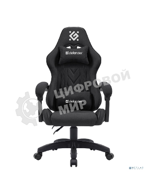 Кресло Defender Breeze черный, ткань, 120 кг