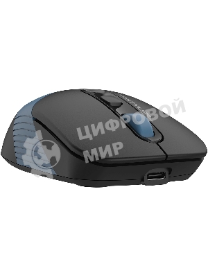 Мышь беспроводная A4Tech Fstyler FB10CS черный/синий, 2000 dpi, радиоканал, Bluetooth, USB, кнопки - 4