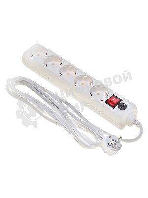 Сетевой фильтр Buro Сетевой фильтр, 5 розеток, 3 метра, белый
