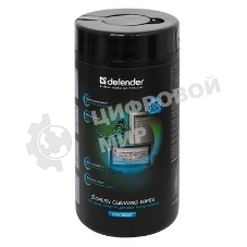 Чистящие салфетки Defender CLN ECO для экранов всех видов: ЭЛТ, ЖК, плазменными панелями/туба/100 шт/Россия