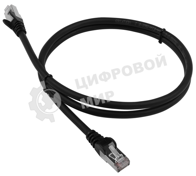 Патч-корд LANMASTER LSZH FTP cat.6, 1.0 м, черный