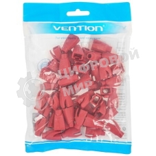 Колпачки изолирующие Vention для разъемов RJ-45 (50 шт.) красный