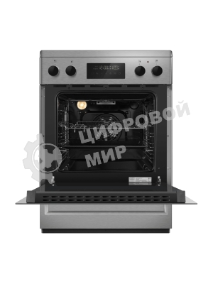Плита электрическая Maunfeld MEC611CS09TD серебристый, конфорок 4 шт, духовка 59 л, 60 см x 85 см x 60 см