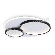 Светильник Ambrella light FA7719 WH/BK белый/черный 3000K-6400K 64W 490*470*90 (ПДУ РАДИО 2.4G)