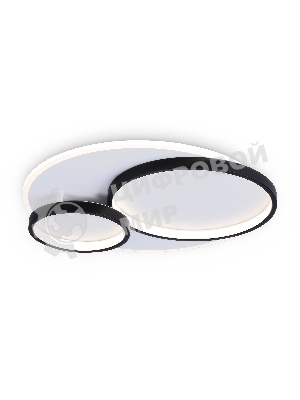 Светильник Ambrella light FA7719 WH/BK белый/черный 3000K-6400K 64W 490*470*90 (ПДУ РАДИО 2.4G)