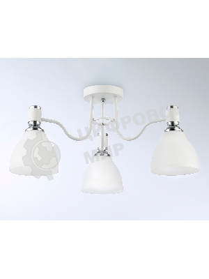 Светильник Ambrella light TR303302/3 WH/CH/FR белый/хром/белый матовый E27*3 max 60W D600*270