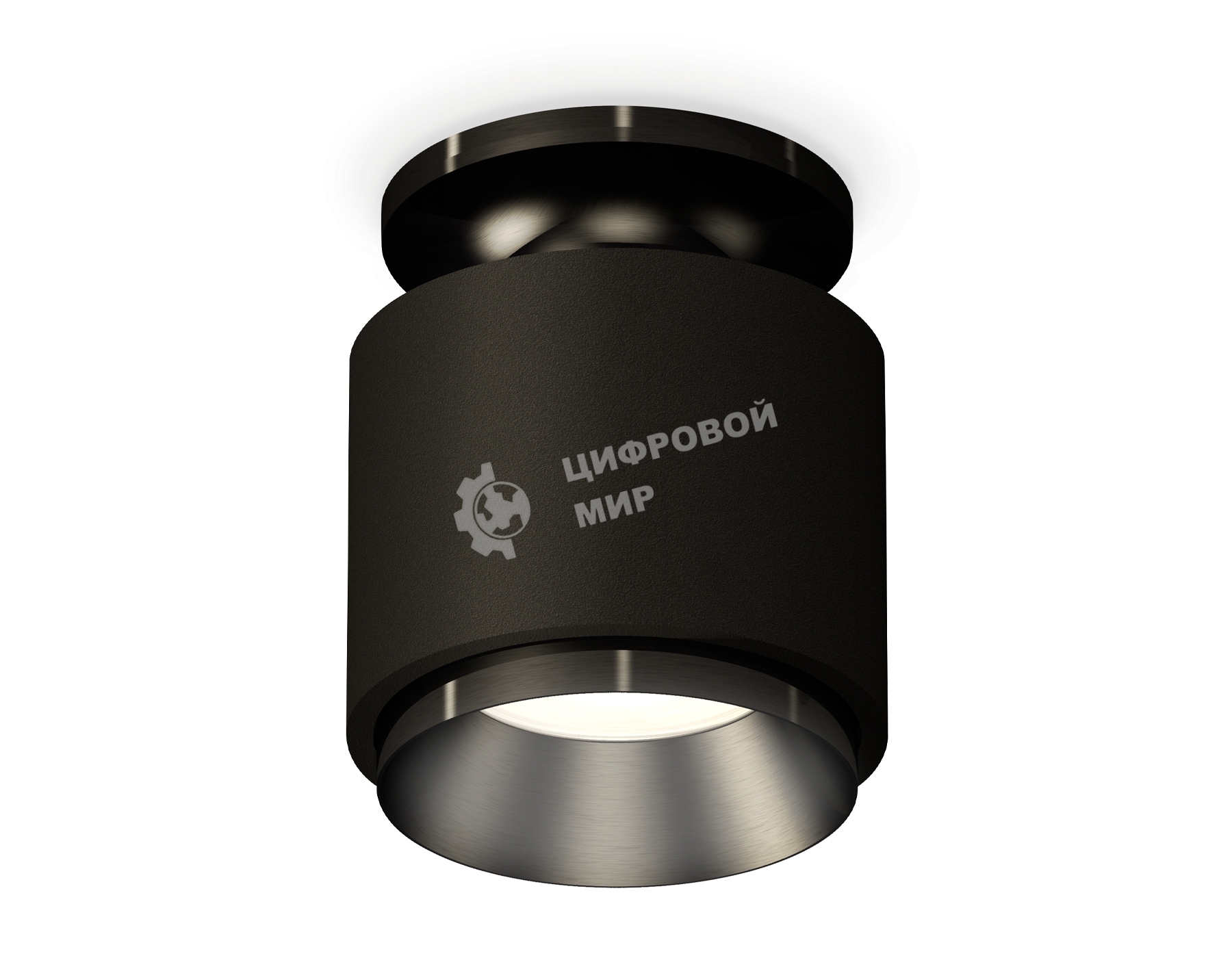 Светильник Ambrella Light XS7511060 SBK/PBK черный песок/черный полированный MR16 GU5.3 (N7926, C7511, N7031)