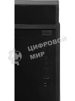 Компьютерный корпус KingPrice KPCC-MN208 черный без БП mATX 1x80мм 2x120мм 2xUSB 2.0 audio