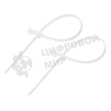 Хомут-стяжкa нейлоновая под винт Rexant 100x3,6 мм, белая, упаковка 100 шт. 07-0104