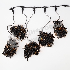 Гирлянда Neon-night LED ClipLight 24V, 5 нитей по 20 метров, цвет диодов желтый, Flashing (белый)