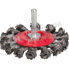 Кордщетка STAYER 35115-075_z01дисковая для дрели плетеные пучки проволоки 0.5мм 75мм