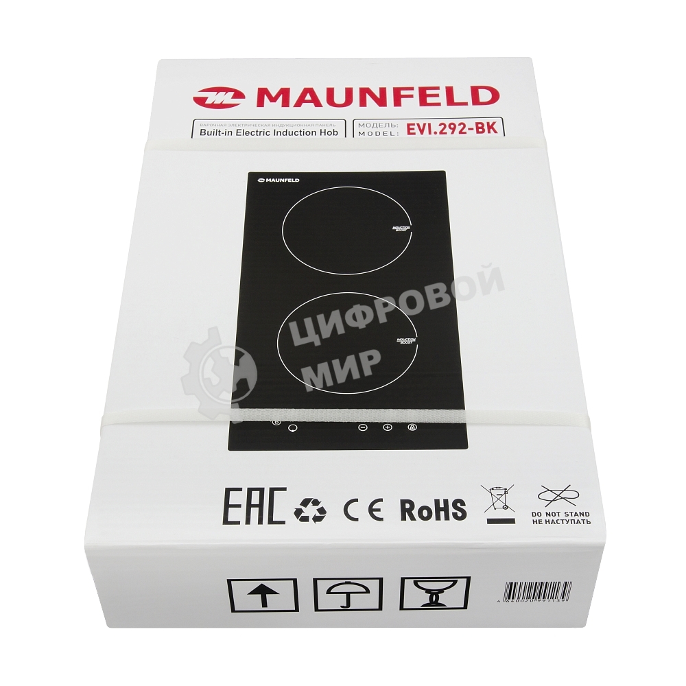Индукционная варочная панель Maunfeld EVI.292-BK, конфорок: 2 шт., стеклокерамика, независимая, черный