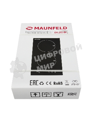 Индукционная варочная панель Maunfeld EVI.292-BK, конфорок: 2 шт., стеклокерамика, независимая, черный