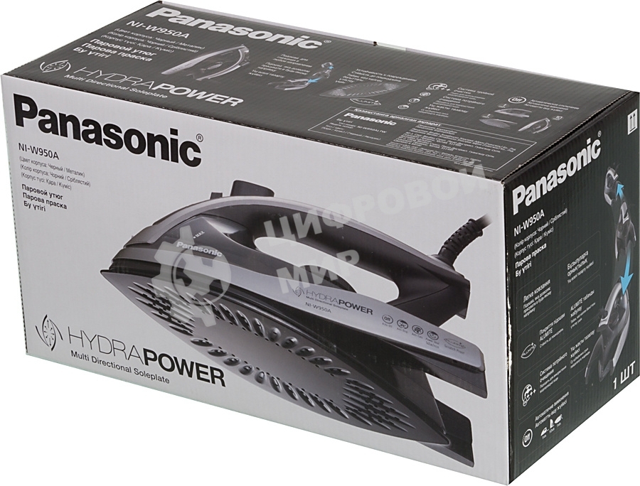 Утюг Panasonic NI-W950ALTW 2400 Вт черный