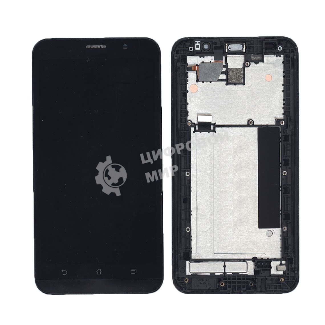 Дисплей для Asus ZenFone 2 ZE551ML черный с рамкой
