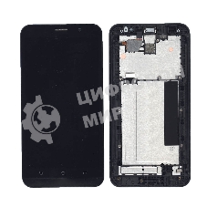 Дисплей для Asus ZenFone 2 ZE551ML черный с рамкой