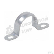 Скоба IEK металл.двухлапковая d19-20мм