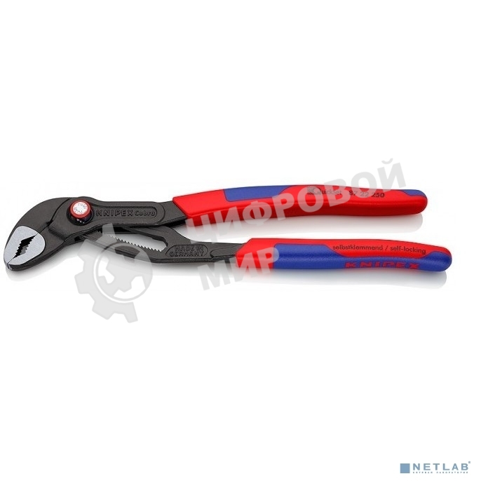 Ключ трубный переставной KNIPEX KN-8722250Cobra® QuickSet черненые 250 мм