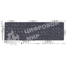 Клавиатура для ноутбука HP Pavilion 15-P 17-F черная с подсветкой